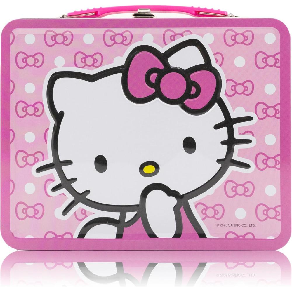 imageFast Forward Bluey Lunch Box for Kids  Bluey Tin Lunchbag for Boys Girls Unisex  Tin Lunchbox Storage Toddler Snack Box Bookbag Accessory  Ages 3Hello Kitty
