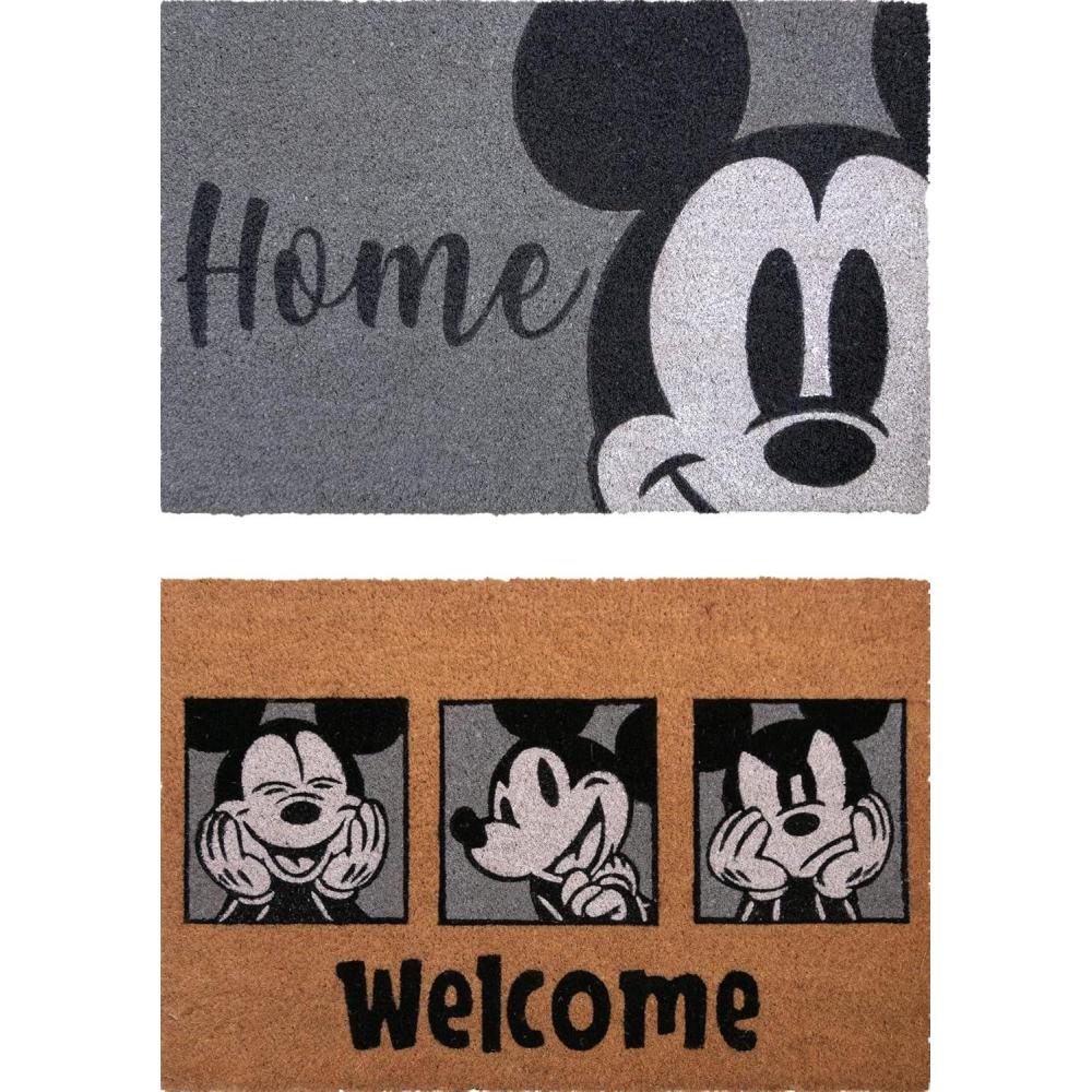 imageGertmenian Bluey Coir Doormat  2x3 Welcome Mat 2Pack Ideal for High Traffic Areas in Front Door Garage Entryway  HiBluey Patch 80072Retro Mickey HomeWelcome