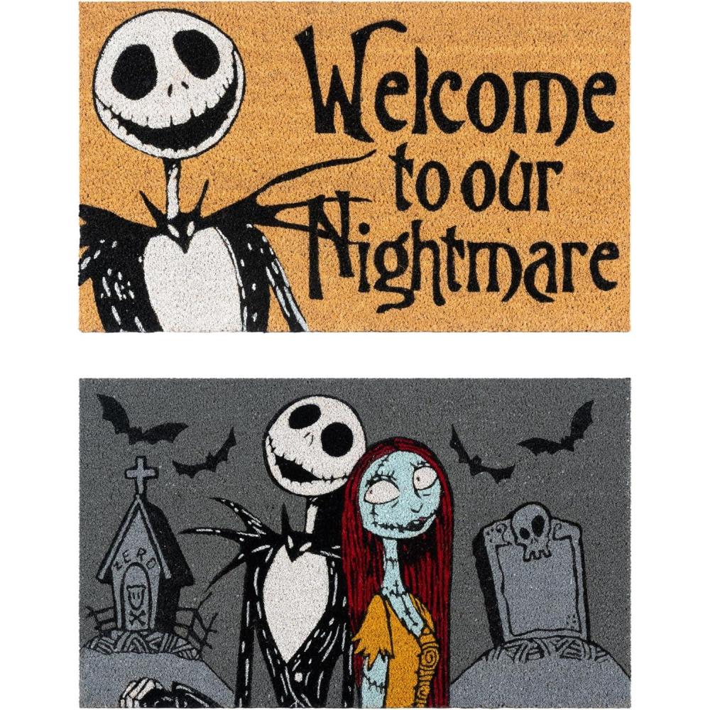 imageGertmenian Bluey Coir Doormat 2x3 Welcome Mat 2Pack Ideal for High Traffic Areas in Front Door Garage Entryway HiBluey Patch 80072Welcome NightmareJack Sally