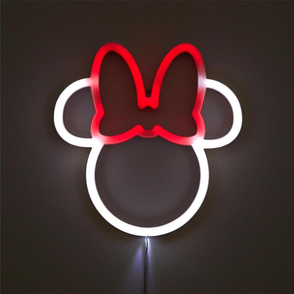 imageIdea Nuova Bluey Neon Figural LED Hanging Wall ArtBedroomKids Room Wall Dcor55x8Minnie Mouse