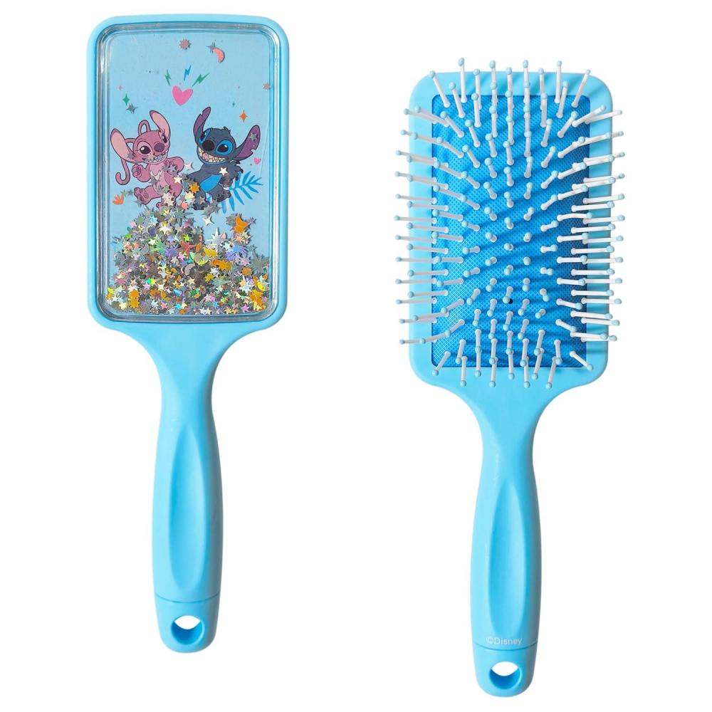 imageLUV HER Licenced Bluey Kids Detangling Confetti Hair Brush Fun Design with Bluey amp Bingo Gentle on Wet amp Dry Hair Ideal for Kids Ages 3 Makes Hair Care Enjoyable and SimpleLilo Stitch Blue