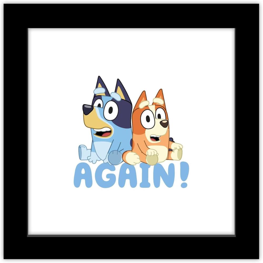 imageTrends International Gallery Pops Bluey Again Wall Art Wall Poster 1200 x 1200 White Frame VersionBlack Frame Version
