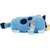 AI ACCESSORY INNOVATIONS Bluey Soft Plush Multi-Function Storage Case, Kids Plush Bag Charm with 3D Features, Blue(Bluey)