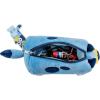AI ACCESSORY INNOVATIONS Bluey Soft Plush Multi-Function Storage Case, Kids Plush Bag Charm with 3D Features, Blue(Bluey)