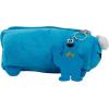 AI ACCESSORY INNOVATIONS Bluey Soft Plush Multi-Function Storage Case, Kids Plush Bag Charm with 3D Features, Blue(Cookie Monster)