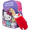 AI ACCESSORY INNOVATIONS Bluey Soft Plush Multi-Function Storage Case, Kids Plush Bag Charm with 3D Features, Blue(Hello Kitty)