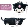 AI ACCESSORY INNOVATIONS Bluey Soft Plush Multi-Function Storage Case, Kids Plush Bag Charm with 3D Features, Blue(Kuromi)