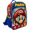 AI ACCESSORY INNOVATIONS Bluey & Bingo 2 in 1 kids Backpack, 16″ School Bag with Insulated Pocket & Bento Box for Boys & Girls, Blue(Mario Big Face)