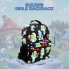 AI ACCESSORY INNOVATIONS Bluey & Bingo 2 in 1 kids Backpack, 16″ School Bag with Insulated Pocket & Bento Box for Boys & Girls, Blue(Smurfs)