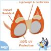BLUEY Costume Sunglasses | Bluey, Bingo, Bandit, Chilli or Chattermax Costume Accessory | Child and Adult Size(Bingo)