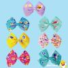 Baby Shark Kids Hair Bows – Hair Accessories Gift Set – 7 Pcs 4 Inch Bundle for Girls – Different Character on each Clip – Alligator Clip – Ages 3 +(Baby Shark 2)