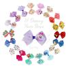 Baby Shark Kids Hair Bows – Hair Accessories Gift Set – 7 Pcs 4 Inch Bundle for Girls – Different Character on each Clip – Alligator Clip – Ages 3 +(Disney 100th Anniversary)
