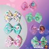 Baby Shark Kids Hair Bows – Hair Accessories Gift Set – 7 Pcs 4 Inch Bundle for Girls – Different Character on each Clip – Alligator Clip – Ages 3 +(Gabby)