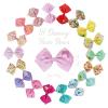 Baby Shark Kids Hair Bows – Hair Accessories Gift Set – 7 Pcs 4 Inch Bundle for Girls – Different Character on each Clip – Alligator Clip – Ages 3 +(Special Squishmallows)