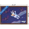 Bluey – Bats Wall Poster, 19L” x 13W”, Premium Unframed Version(Mahogany Framed Version)