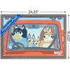 Bluey – Car Ride Wall Poster, 19L” x 13W”, Premium Unframed Version(Barnwood Framed Version)