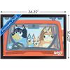 Bluey – Car Ride Wall Poster, 19L” x 13W”, Premium Unframed Version(Black Framed Version)