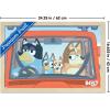 Bluey – Car Ride Wall Poster, 19L” x 13W”, Premium Unframed Version(Blonde Framed Version)