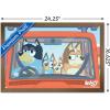 Bluey – Car Ride Wall Poster, 19L” x 13W”, Premium Unframed Version(Bronze Framed Version)
