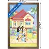 Bluey – Family Wall Poster, 19L” x 13W”, Premium Unframed Version(Bronze Framed Version)