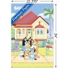 Bluey – Family Wall Poster, 19L” x 13W”, Premium Unframed Version(Premium Poster & Clip Bundle)