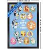 Bluey – Grid Wall Poster, 19L” x 13W”, Premium Unframed Version(Black Framed Version)