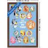Bluey – Grid Wall Poster, 19L” x 13W”, Premium Unframed Version(Mahogany Framed Version)