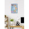 Bluey – Grid Wall Poster, 19L” x 13W”, Premium Unframed Version(Silver Framed Version)