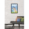 Bluey – Hug Wall Poster, 22.4L” x 14.7W”, Barnwood Framed Version(Black Framed Version)