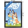 Bluey – Hug Wall Poster, 22.4L” x 14.7W”, Barnwood Framed Version(Black Framed Version)