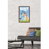 Bluey – Hug Wall Poster, 22.4L” x 14.7W”, Barnwood Framed Version(Mahogany Framed Version)