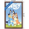 Bluey – Hug Wall Poster, 22.4L” x 14.7W”, Barnwood Framed Version(Mahogany Framed Version)