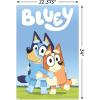 Bluey – Hug Wall Poster, 22.4L” x 14.7W”, Barnwood Framed Version(Poster & Mount Bundle)