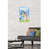 Bluey – Hug Wall Poster, 22.4L” x 14.7W”, Barnwood Framed Version(Premium Unframed Version)