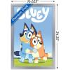 Bluey – Hug Wall Poster, 22.4L” x 14.7W”, Barnwood Framed Version(Silver Framed Version)