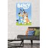 Bluey – Hug Wall Poster, 22.4L” x 14.7W”, Barnwood Framed Version(Unframed Version)