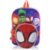Bluey Backpack with Lunch Box for Kids | Insulated Lunch Bag for Boys, Girls, Toddlers | 14″ Backpack for School and Reusable Lunchbox(Spidey and Friends)