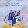 Bluey Bingo Backpack for Girls & Boys for Kindergarten & Elementary School, 12 Inch, Plush with 3D Ears & Appliques, Adjustable Straps & Padded Back, Lightweight Travel Bag for Kids(Blue Bluey)