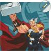 Bluey Canvas Wall Art – 4-Piece Set for Kids’ Room Décor, Each Print 12″x12″, Colorful and Fun Artwork for Bedroom, Nursery, or Playroom(Avengers / Iron man  Thor  Black Panther  Captain America)
