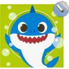Bluey Canvas Wall Art – 4-Piece Set for Kids’ Room Décor, Each Print 12″x12″, Colorful and Fun Artwork for Bedroom, Nursery, or Playroom(Baby Shark)
