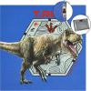 Bluey Canvas Wall Art – 4-Piece Set for Kids’ Room Décor, Each Print 12″x12″, Colorful and Fun Artwork for Bedroom, Nursery, or Playroom(Jurassic World Green/Blue)
