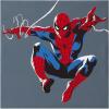 Bluey Canvas Wall Art – 4-Piece Set for Kids’ Room Décor, Each Print 12″x12″, Colorful and Fun Artwork for Bedroom, Nursery, or Playroom(Spiderman Amazing Power & Responsibility)
