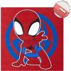 Bluey Canvas Wall Art – 4-Piece Set for Kids’ Room Décor, Each Print 12″x12″, Colorful and Fun Artwork for Bedroom, Nursery, or Playroom(Spidey and his Amazing Friends)