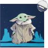Bluey Canvas Wall Art – 4-Piece Set for Kids’ Room Décor, Each Print 12″x12″, Colorful and Fun Artwork for Bedroom, Nursery, or Playroom(Star Wars The Mandalorian)