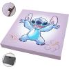 Bluey Canvas Wall Art – 4-Piece Set for Kids’ Room Décor, Each Print 12″x12″, Colorful and Fun Artwork for Bedroom, Nursery, or Playroom(Stitch)