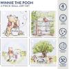 Bluey Canvas Wall Art – 4-Piece Set for Kids’ Room Décor, Each Print 12″x12″, Colorful and Fun Artwork for Bedroom, Nursery, or Playroom(Winnie The Pooh)