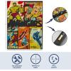 Bluey Canvas Wall Art and Décor with 3D Tufting,Kids Bedroom or Playroom Wall Decoration, 11″ W x 15″ H(Avengers)