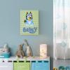 Bluey Canvas Wall Art and Décor with 3D Tufting,Kids Bedroom or Playroom Wall Decoration, 11″ W x 15″ H(Bluey)