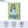 Bluey Canvas Wall Art and Décor with 3D Tufting,Kids Bedroom or Playroom Wall Decoration, 11″ W x 15″ H(Bluey)
