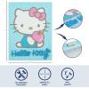 Bluey Canvas Wall Art and Décor with 3D Tufting,Kids Bedroom or Playroom Wall Decoration, 11″ W x 15″ H(Hello Kitty Blue Tufting)
